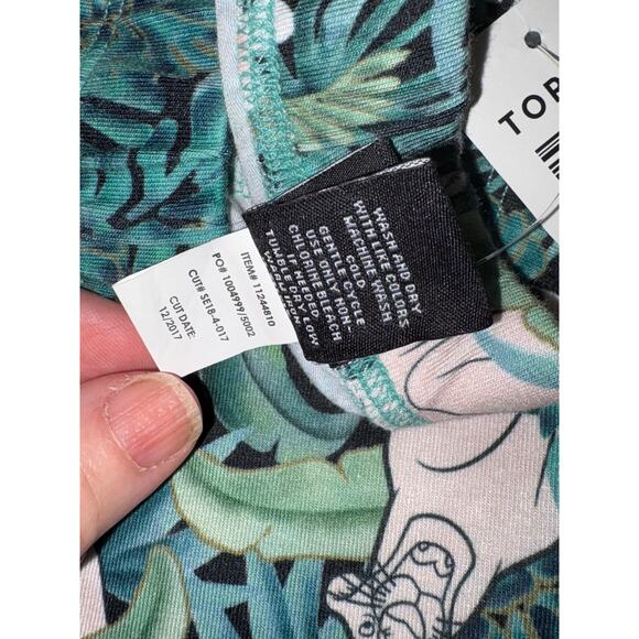 Torrid Disney The Jungle Book Green Floral Print Leggings Sz 0 / 12 Baloo - Picture 6 of 7